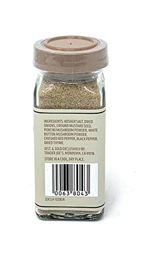 Must have spice mix to add a meaty Unami flavor to dishes. Trader Joe's Mushroom and Company Multipurpose Umami Seasoning Blend